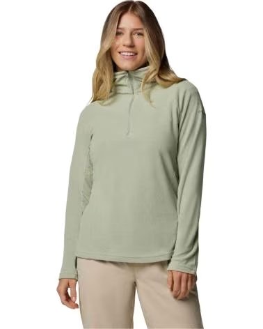 COLUMBIA FELPA GLACIAL FLEECE IV HALF ZIP VERDE MUJER