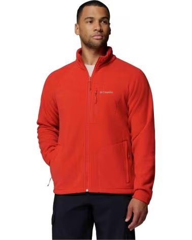 COLUMBIA GIACCA IN PILE FAST TREK II FULL ZIP ROSSA BRILLANTE