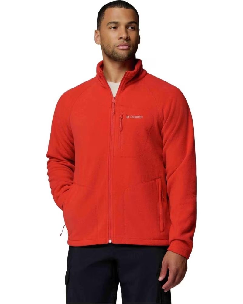 COLUMBIA GIACCA IN PILE FAST TREK II FULL ZIP ROSSA BRILLANTE