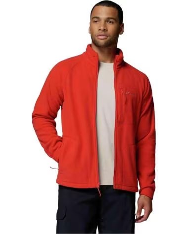 COLUMBIA GIACCA IN PILE FAST TREK II FULL ZIP ROSSA BRILLANTE