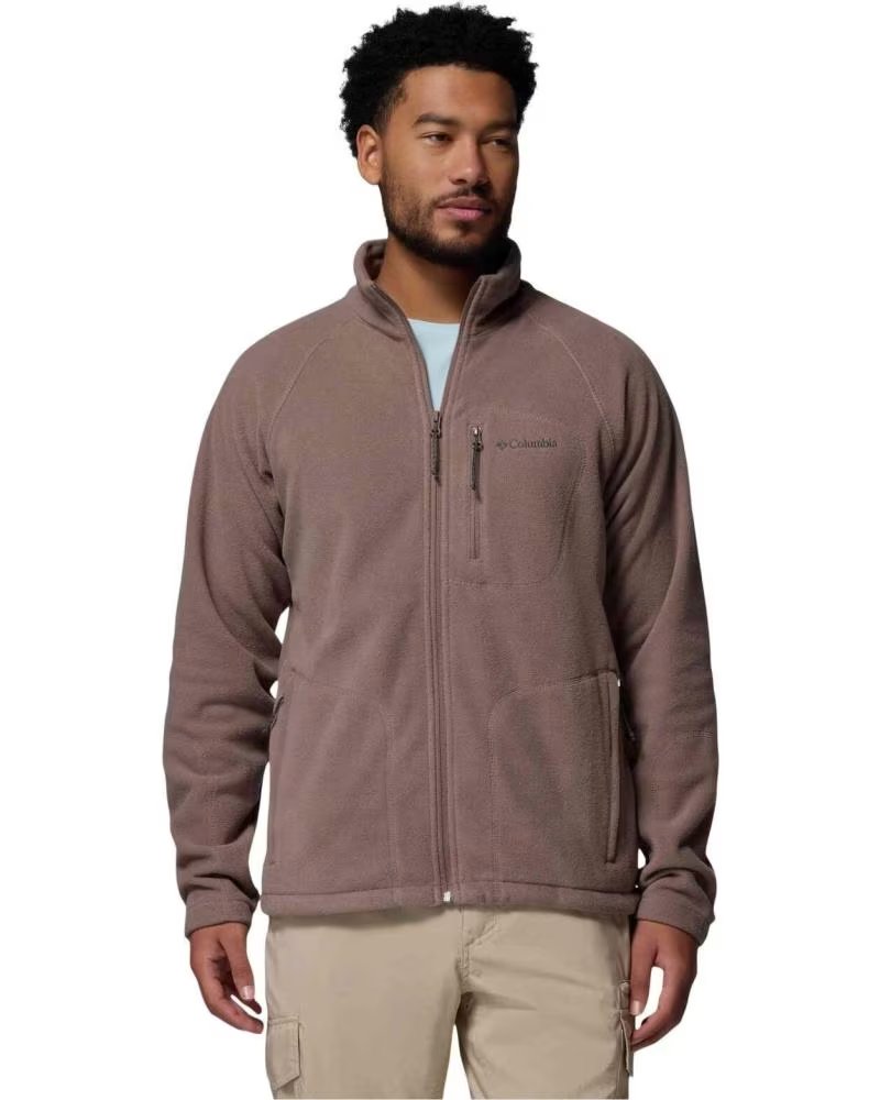 COLUMBIA FAST TREK II FULL ZIP CHOCOLATE BROWN FLEECE JACKET FOR MEN