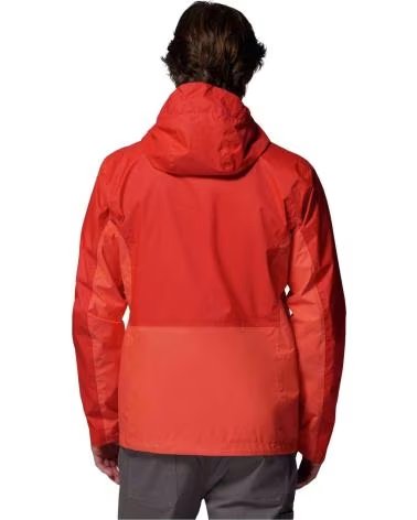 COLUMBIA CHUBASQUERO CHAQUETA CON CAPUCHA POURING ADVENTURE III NARANJA EN ROJO PARA HOMBRE VIVO