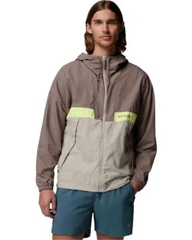 COLUMBIA CHAQUETA SPIRE VALLEY WINDBREAKER CON CAPUCHA MARRON