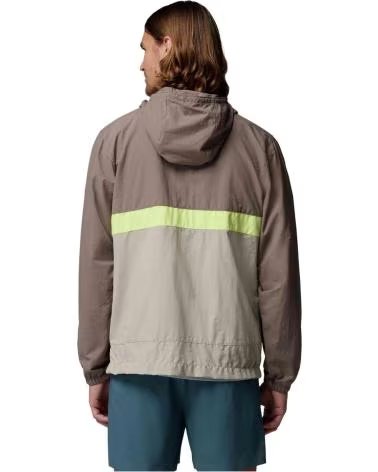COLUMBIA CHAQUETA SPIRE VALLEY WINDBREAKER CON CAPUCHA MARRON