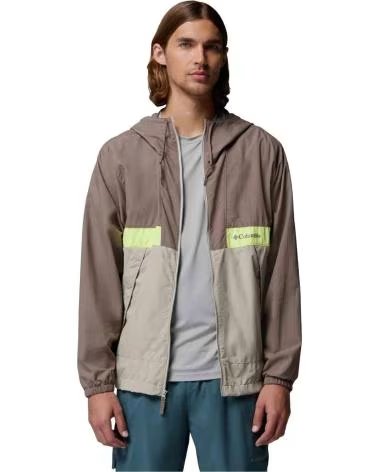 COLUMBIA CHAQUETA SPIRE VALLEY WINDBREAKER CON CAPUCHA MARRON