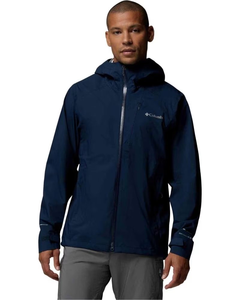 COLUMBIA GIACCA TRAILBORNE 25L SHELL IMPERMEABILE CON CAPPUCCIO NOCHE