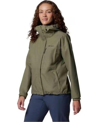 COLUMBIA CHAQUETA CHAQUETA CON CAPUCHA HIKEBOUND II VERDE BOSQUE EN VERDE PARA UNISEX MUJER