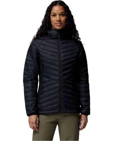COLUMBIA CASACO COM CAPUZ POWDER PASS III HYBRID MUJER