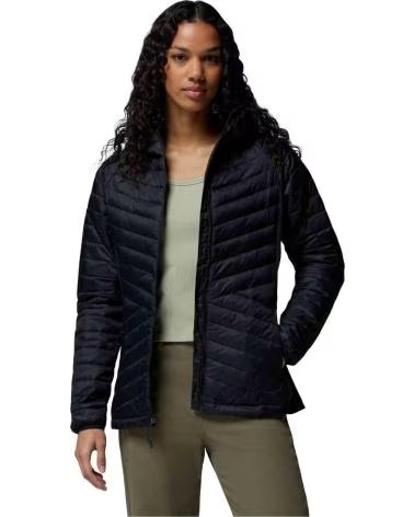 COLUMBIA CASACO COM CAPUZ POWDER PASS III HYBRID MUJER