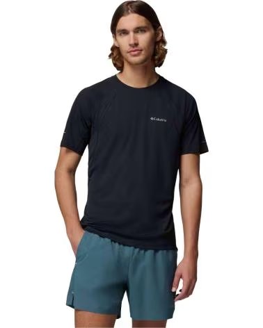 COLUMBIA T-SHIRT STEALTH SPRING NERA DA UOMO CORTA