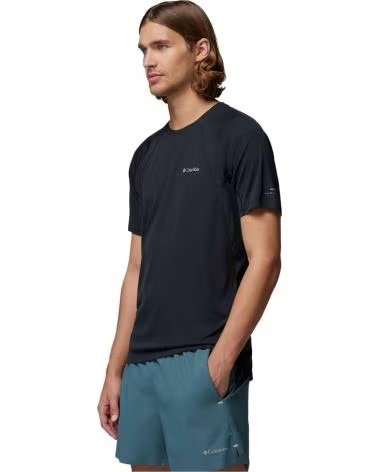 COLUMBIA T-SHIRT STEALTH SPRING NERA DA UOMO CORTA