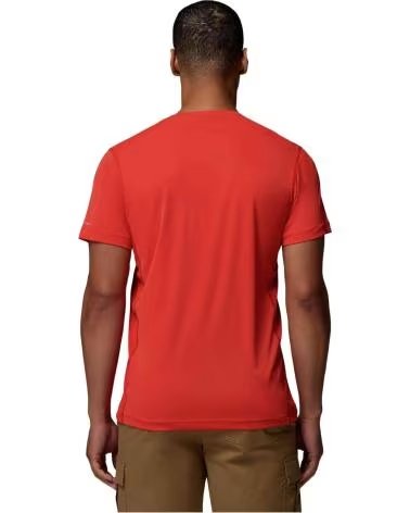COLUMBIA CAMISETA DE MANGA CORTA CAMISETA ZERO RULES LIGHT MANGA CORTA NARANJA EN PARA HOMBRE ROJO