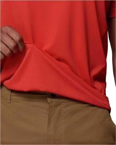 COLUMBIA CAMISETA DE MANGA CORTA CAMISETA ZERO RULES LIGHT MANGA CORTA NARANJA EN PARA HOMBRE ROJO