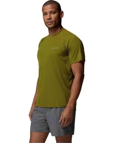 COLUMBIA T-SHIRT A MANICHE CORTE STEALTH SPRING OLIVA