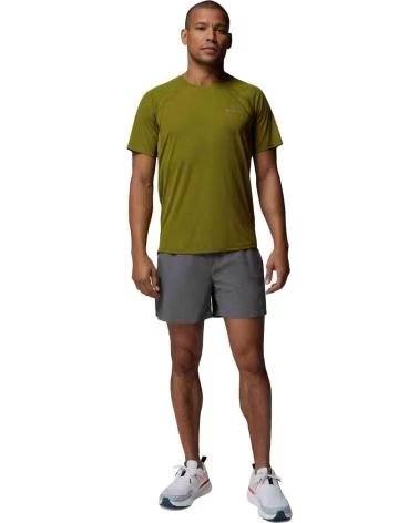 COLUMBIA T-SHIRT A MANICHE CORTE STEALTH SPRING OLIVA