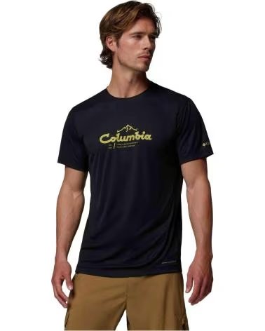 COLUMBIA T-SHIRT ZERO RULES LIGHT GRAPHIC CREW NOIR CORTA