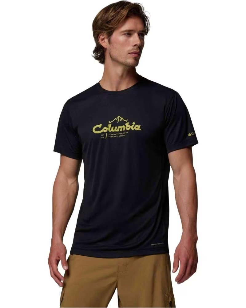 COLUMBIA T-SHIRT ZERO RULES LIGHT GRAPHIC CREW NOIR CORTA