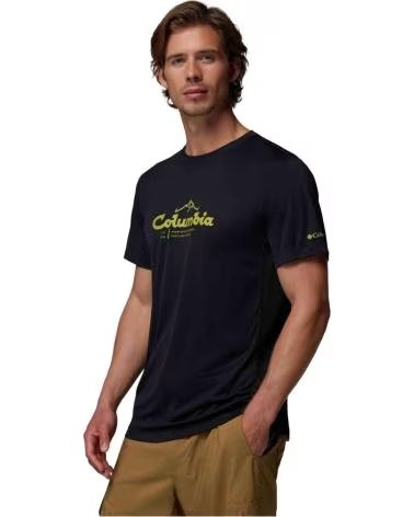 COLUMBIA T-SHIRT ZERO RULES LIGHT GRAPHIC CREW NOIR CORTA