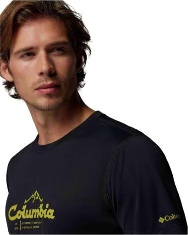 COLUMBIA T-SHIRT ZERO RULES LIGHT GRAPHIC CREW NOIR CORTA