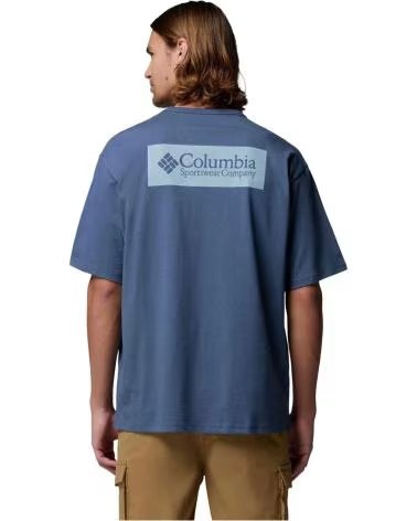 COLUMBIA T-SHIRT A MANICHE CORTE CSC HEAVYWEIGHT ICONIC INDIGO