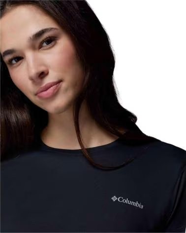 COLUMBIA CAMISETA DE MANGA CORTA CAMISETA ZERO RULES LIGHT MANGA CORTA NEGRO PURO EN NEGRO PARA MUJER