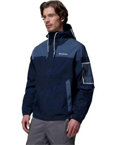 COLUMBIA CHAQUETA CORTAVIENTOS CHALLENGER II CON CAPUCHA NOCHE