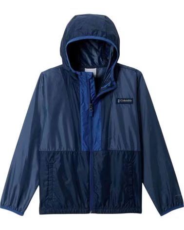 COLUMBIA VESTE COUPE-VENT BACK BOWL II À CAPUCHE BLEU NUIT POUR ENFANT INFANTIL