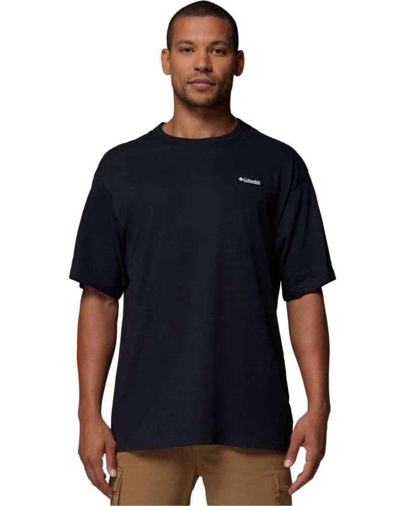 COLUMBIA CAMISETA DE MANGA CAMISETA CSC HEAVYWEIGHT BACK GRAPHIC MANGA NEGRO PURO EN NEGRO PARA HOMBRE CORTA