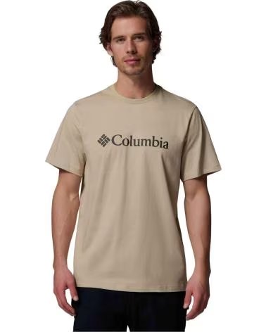 COLUMBIA CAMISETA DE MANGA CORTA CAMISETA CSC BASIC LOGO MANGA CORTA BEIGE MARRON EN BEIGE PARA HOMBRE