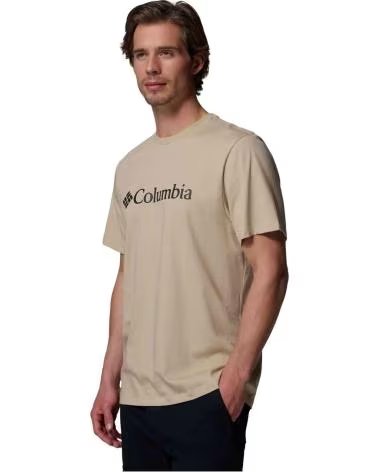 COLUMBIA CAMISETA DE MANGA CORTA CAMISETA CSC BASIC LOGO MANGA CORTA BEIGE MARRON EN BEIGE PARA HOMBRE