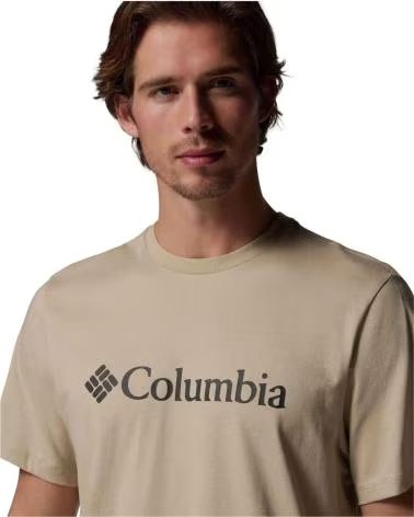 COLUMBIA CAMISETA DE MANGA CORTA CAMISETA CSC BASIC LOGO MANGA CORTA BEIGE MARRON EN BEIGE PARA HOMBRE
