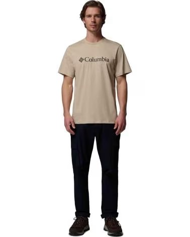 COLUMBIA CAMISETA DE MANGA CORTA CAMISETA CSC BASIC LOGO MANGA CORTA BEIGE MARRON EN BEIGE PARA HOMBRE