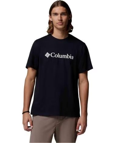 COLUMBIA CAMISETA DE MANGA CORTA CAMISETA CSC BASIC LOGO MANGA CORTA NEGRO PURO BLANCO EN NEGRO PARA HOMBRE