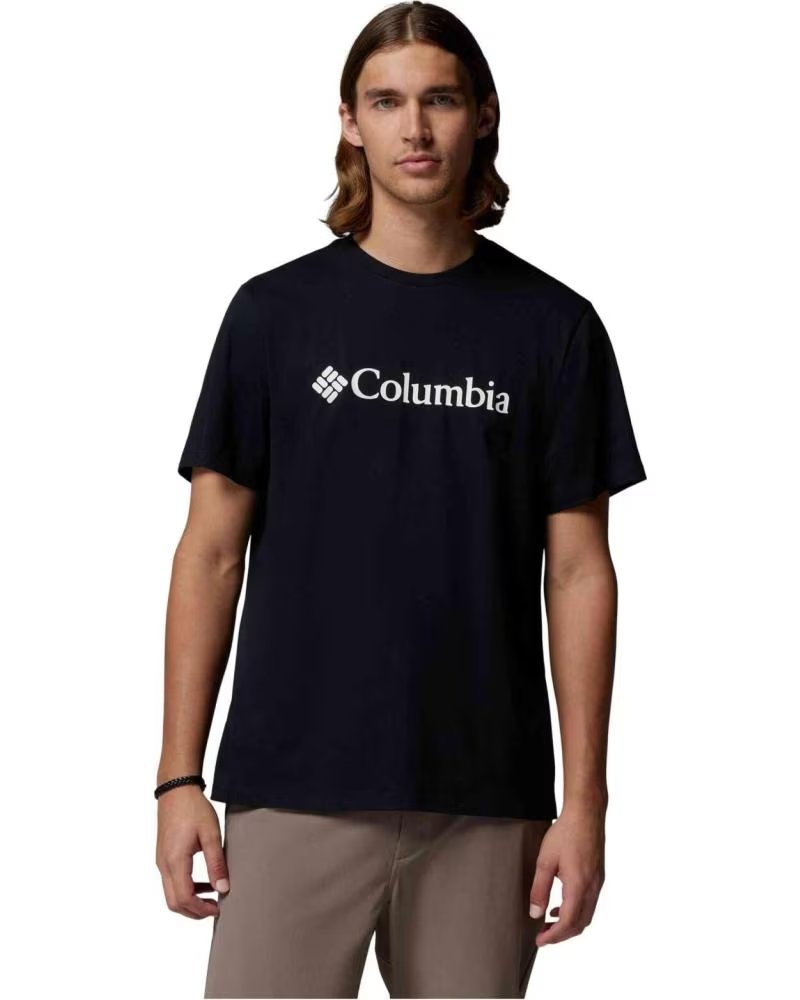 COLUMBIA CAMISETA DE MANGA CORTA CAMISETA CSC BASIC LOGO MANGA CORTA NEGRO PURO BLANCO EN NEGRO PARA HOMBRE