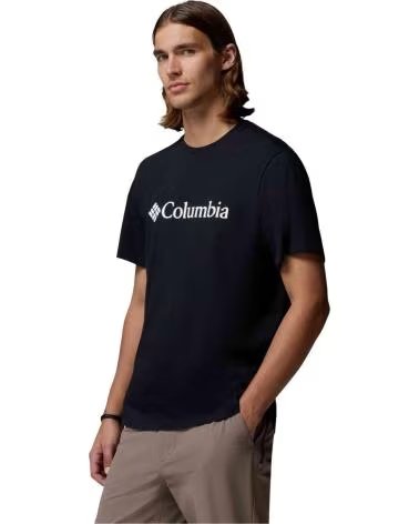 COLUMBIA CAMISETA DE MANGA CORTA CAMISETA CSC BASIC LOGO MANGA CORTA NEGRO PURO BLANCO EN NEGRO PARA HOMBRE