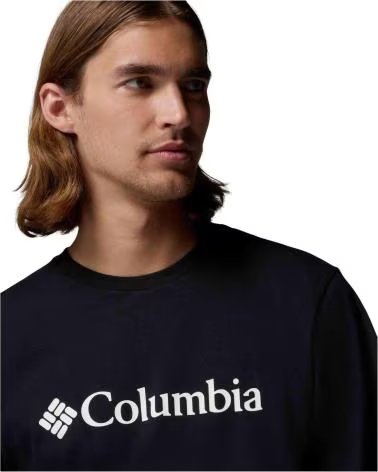 COLUMBIA CAMISETA DE MANGA CORTA CAMISETA CSC BASIC LOGO MANGA CORTA NEGRO PURO BLANCO EN NEGRO PARA HOMBRE