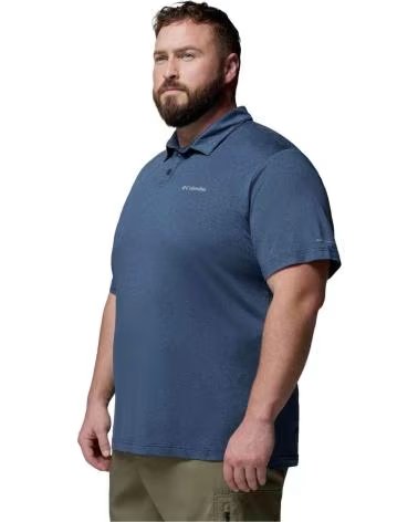 COLUMBIA PARSONS POINT SHORT SLEEVE POLO SHIRT FOR MEN NOCHE