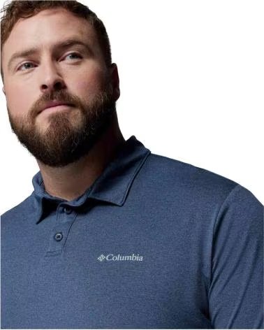 COLUMBIA PARSONS POINT SHORT SLEEVE POLO SHIRT FOR MEN NOCHE