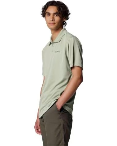 COLUMBIA POLO DE MANGA CORTA POLO UTILIZER MANGA CORTA VERDE EN VERDE PARA HOMBRE CLARO