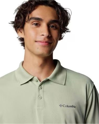 COLUMBIA POLO DE MANGA CORTA POLO UTILIZER MANGA CORTA VERDE EN VERDE PARA HOMBRE CLARO