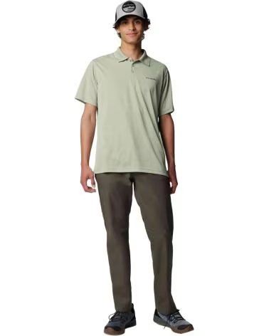 COLUMBIA POLO DE MANGA CORTA POLO UTILIZER MANGA CORTA VERDE EN VERDE PARA HOMBRE CLARO