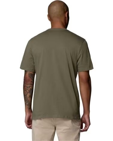 COLUMBIA T-SHIRT A MANICHE CORTE CSC BASIC LOGO OLIVA