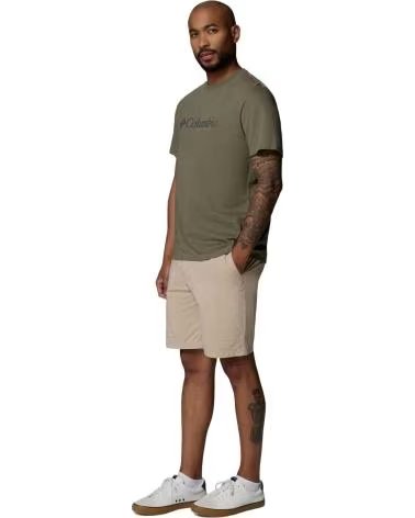 COLUMBIA T-SHIRT A MANICHE CORTE CSC BASIC LOGO OLIVA