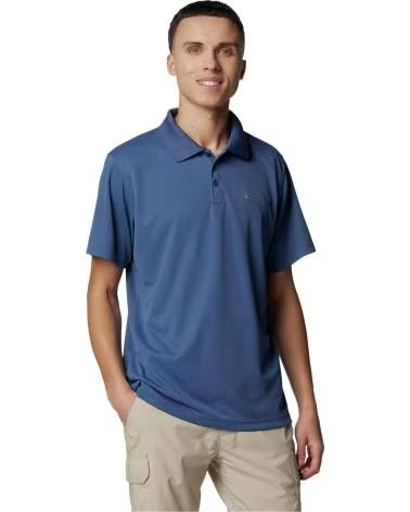 COLUMBIA POLO DE MANGA CORTA POLO UTILIZER MANGA CORTA AZUL EN AZUL PARA HOMBRE INDIGO