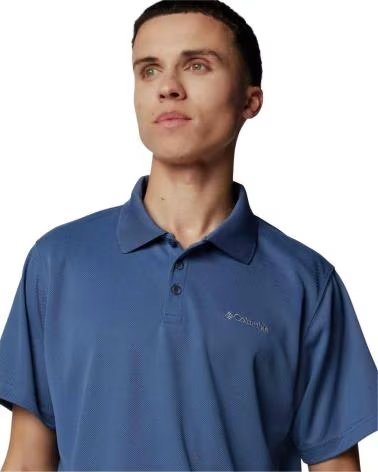 COLUMBIA POLO DE MANGA CORTA POLO UTILIZER MANGA CORTA AZUL EN AZUL PARA HOMBRE INDIGO