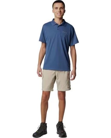 COLUMBIA POLO DE MANGA CORTA POLO UTILIZER MANGA CORTA AZUL EN AZUL PARA HOMBRE INDIGO