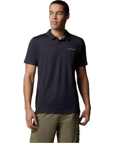 COLUMBIA POLO DE MANGA POLO TECH TRAIL UTILITY MANGA NEGRO EN NEGRO PARA HOMBRE CORTA
