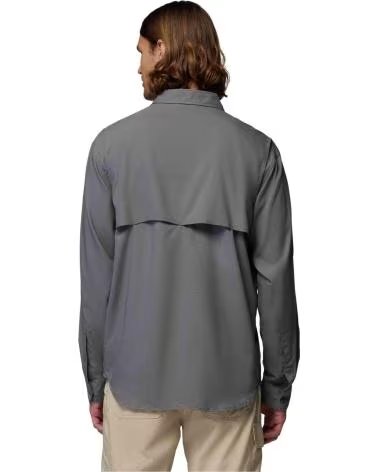 COLUMBIA CAMICIA A MANICHE LUNGHE SILVER RIDGE UTILITY II GRIGIA LARGA