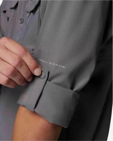 COLUMBIA CAMICIA A MANICHE LUNGHE SILVER RIDGE UTILITY II GRIGIA LARGA