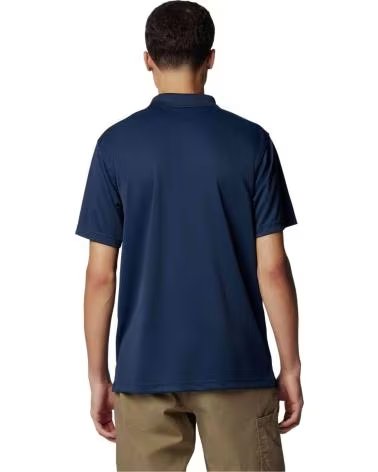 COLUMBIA POLO DE MANGA CURTA UTILIZER PARA HOMEM, AZUL NOITE NOCHE